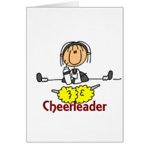 Cheerleader-Strichmännchen Karten