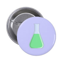 Chemie Erlenmeyer Kolben chemistry flask Button