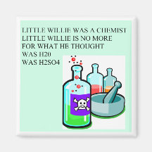 Chemie kleiner Willie-Reim Kühlschrankmagnet