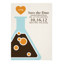 Chemie nicht kämpfen kann Wedding Save the Date Personalisierte Ankündigungskarten