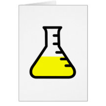 Chemie-Wissenschafts-Becher Grußkarte