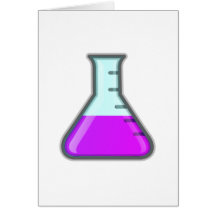 Chemie-Wissenschafts-Becher Grußkarte