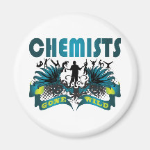 Chemiker wild gegangen kühlschrankmagnet