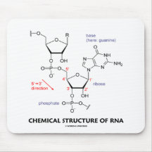 Chemische Struktur von RNS (molekulare Struktur) Mauspads