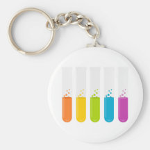 Chemistry Science Test Tubes Key Chain