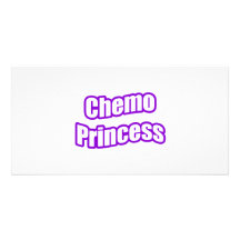 Chemo Prinzessin (lila) Photogrußkarten