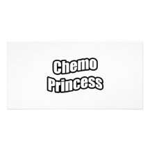 Chemo Prinzessin (Schwarzes) Photo Karten Vorlage