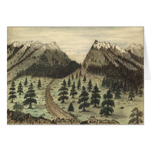 Cherokee Durchlauf Rocky Mountains durch Daniel A. Grußkarten