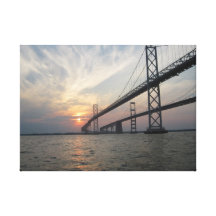 Chesapeake-Bucht-Brückenfoto-Leinwand Leinwanddrucke