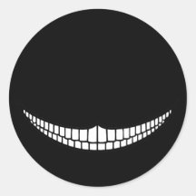 Cheshire-Grinsen Runder Sticker