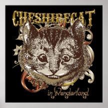 Cheshire-Katze Carnivale Art (Goldversion) Poster