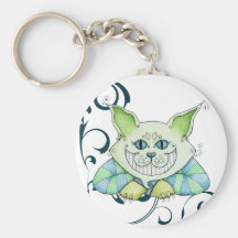 Cheshire-Katze Keychain Schlüsselband