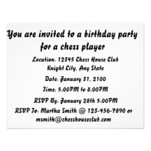 Chess A Competition Between Two Minds (Birthday) Announcements