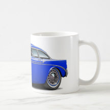 Chevy Belair Blau-Auto 1956 Kaffee Haferl
