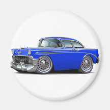 Chevy Belair Blau-Auto 1956 Kühlschrankmagnet