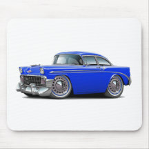 Chevy Belair Blau-Auto 1956 Mauspad