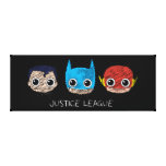 Chibi Justice League Heads Sketch Gallery Wrap Canvas