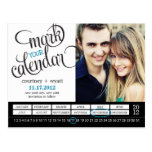 Chic-Kalender-Foto-Save the Date Postkarte