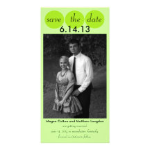 Chic-Vogel-Silhouette u. Punkte Save the Date in L Photokarten