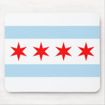 Chicago-Flagge Mousepad