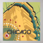 Chicago-Reise-Plakat