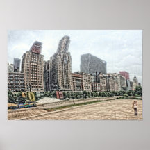 Chicago-Skyline-Plakat-Druck