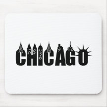 Chicago-Skyline-Wolkenkratzer-Stadt-Stolz Mousepad
