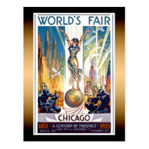 Chicago-Weltausstellung Postkarten