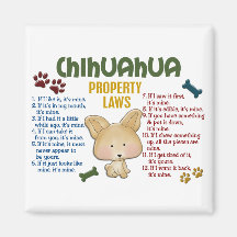 Chihuahua-Eigentums-Gesetze 4 Magnete
