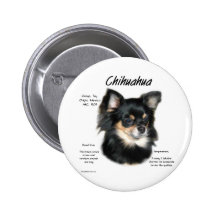 Chihuahua-(langer) Geschichtsentwurf Anstecknadelbutton