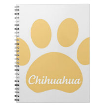 Chihuahua-Pfirsich-Tatzen-Notizbuch