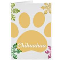 Chihuahua-Tatzen-Weihnachtskarte