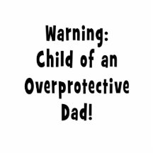 child of overprotective dad black photo cutout
