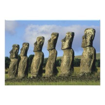 Chile, Ostern-Insel, Rapa Nui, Ahu Akivi Kunstphoto