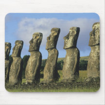 Chile, Ostern-Insel, Rapa Nui, Ahu Akivi Mousepad