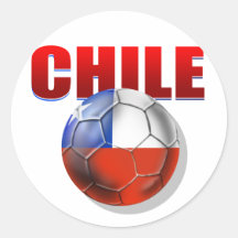 Chilelogo-Fußbalballflagge des Chilegangs Aufkleber