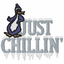 Chillin Pinguin Besticktes Polo Shirt