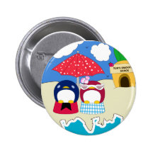 Chillin Pinguin-Knopf Anstecknadelbutton