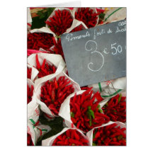 Chillis am Nizza Markt, Frankreich Karte