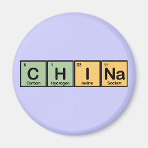 China gemacht von den Elementen Kühlschrankmagnete