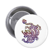 Chinadrache Anstecknadelbutton