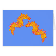 chinesische Drachen chinese dragons Grußkarten