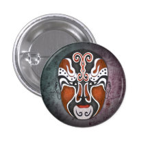 Chinesische Opern-Masken - Guo Huai Buttons