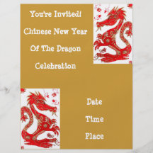 Chinesischer Drache-Astrologie-Flyer