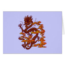 chinesischer Drache chinese dragon Grußkarte