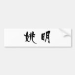 Chinesischer Name von Yao Ming Autosticker