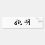 Chinesischer Name von Yao Ming Autosticker