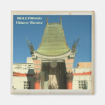 Chinesischer Theater-Magnet Hollywood! Kühlschrankmagnete