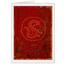 Chinesischer Tierkreis-Drache Karte