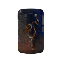 Chinesischer Tiger-Drache auf Felsen-BlackBerry-Ka Blackberry Bold Case